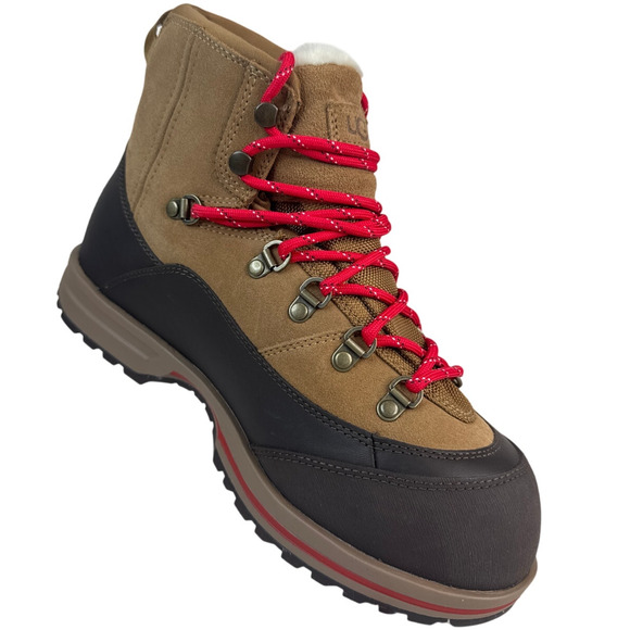 Ugg Bracken Lace Chestnut Suede Leather Boots Women’s Size 9 - Picture 2 of 11